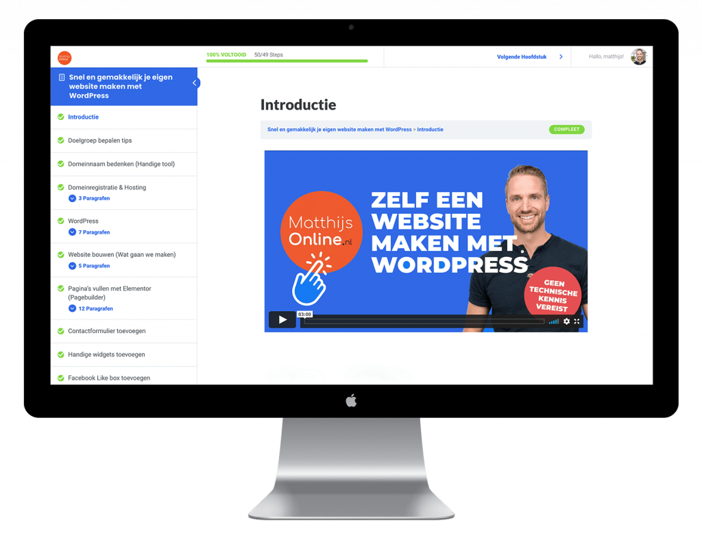 Online cursus WordPress