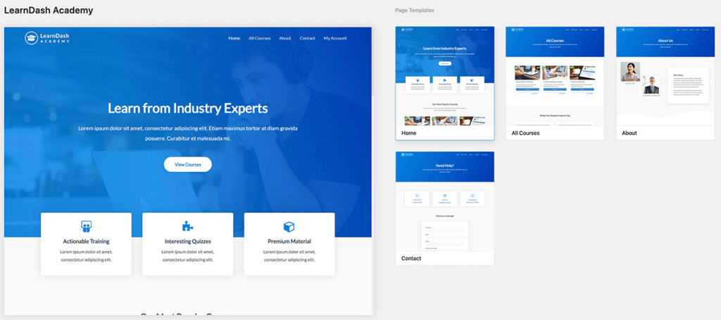 Online-leeromgeving-astra-theme