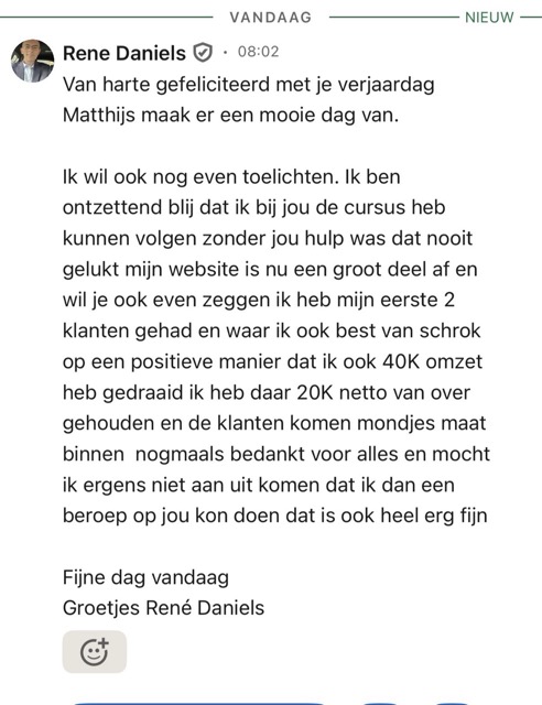 Review Website maken Rene Daniels