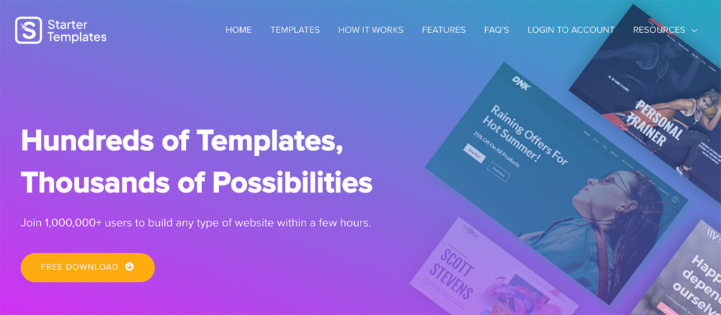 Starter templates AI waarmee je een website kunt bouwen met AI