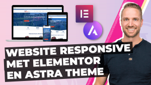 Website responsive maken Elementor Astra theme