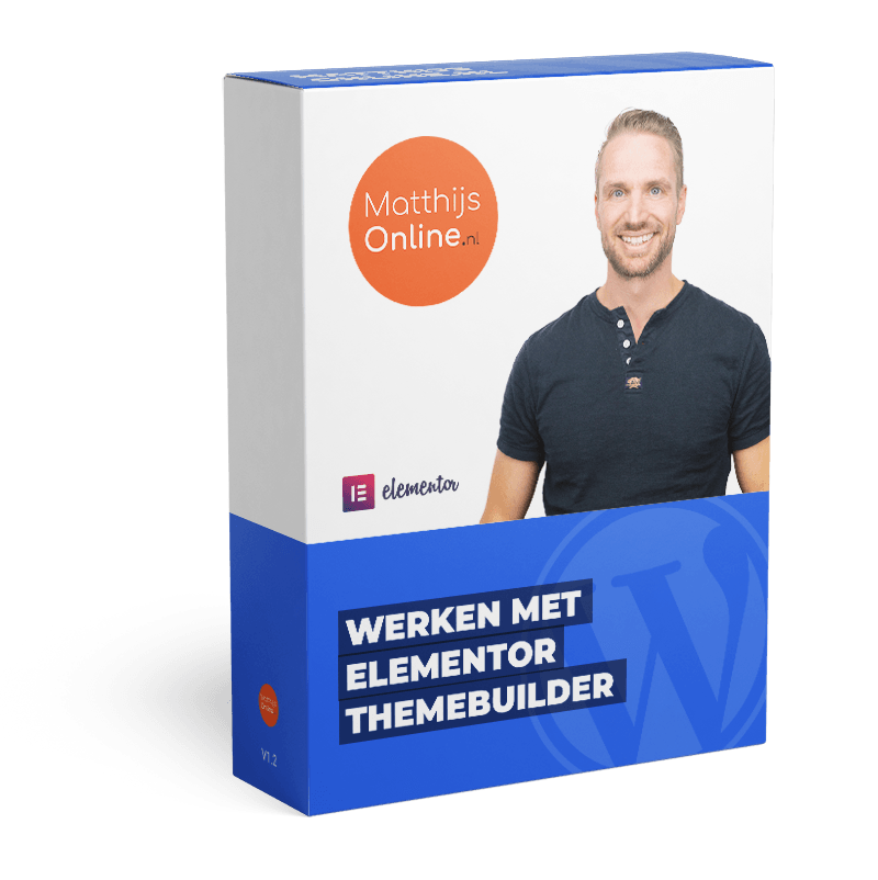 Werken met Elementor