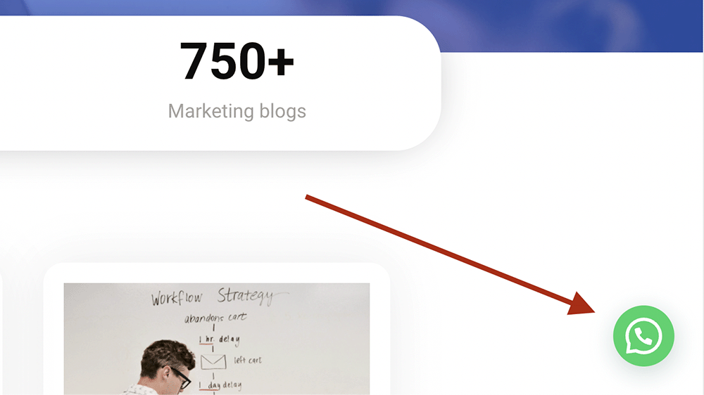 WhatsApp knop WordPress