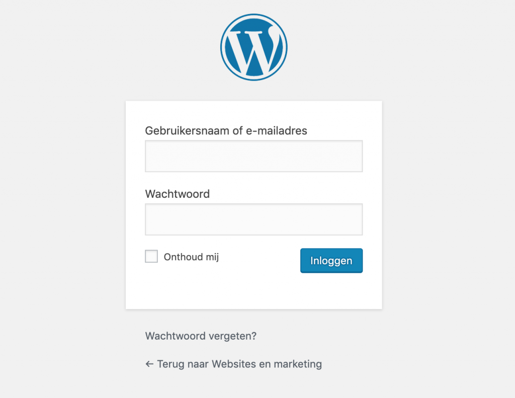 WordPress Inloggen